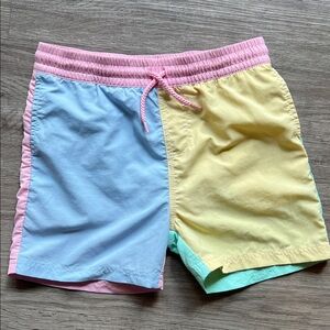 Beaufort Bonnet Colorblock Pastel Swim Trunks - size 8